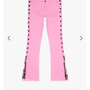 “Glaz”pink stacked jeans men Valabasas size 32 Men